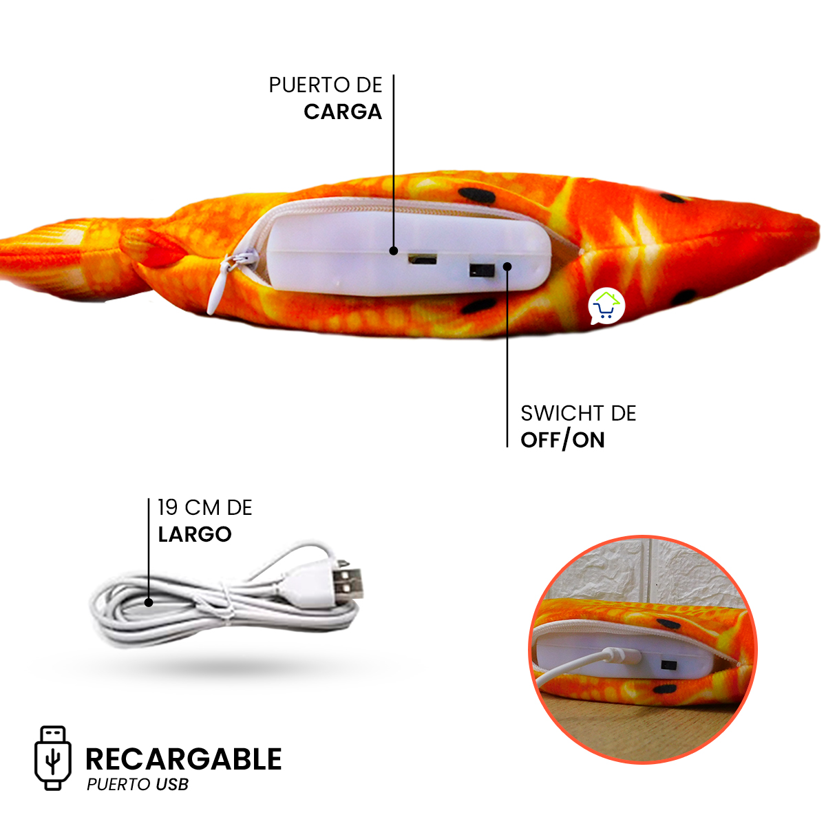 Miniatura 7 de Juguete Pez Saltarin Electronico JUPE01